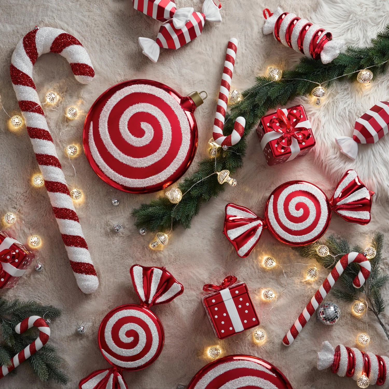 Mömax Dekohänger Candy Cane Rot/Weiß ca. 91,4cm_3