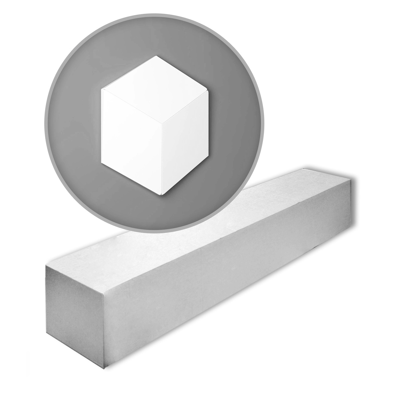 Thumbnail - ORAC DECOR W105-Box MODERN 3D Wandpaneele 1 Karton Set mit 6 Zierlementen Weiß
