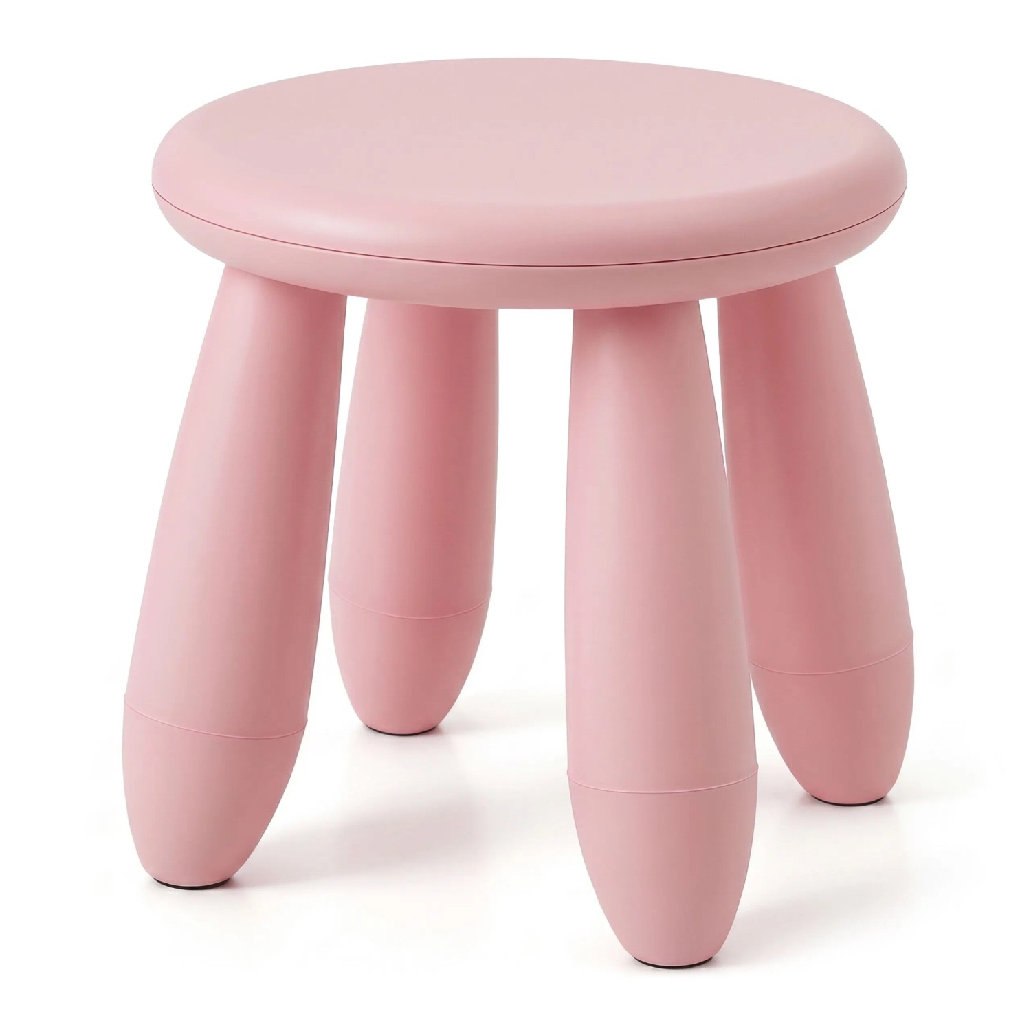 Relaxdays Kindersitzhocker Kunststoff Pink Kippsicher Formstabil 26 cm x ø 28 cm