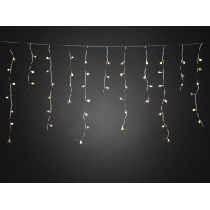 Konstsmide LED Lichtervorhang Eisregen Globes, 400 warmweiße LEDs für innen und außen.