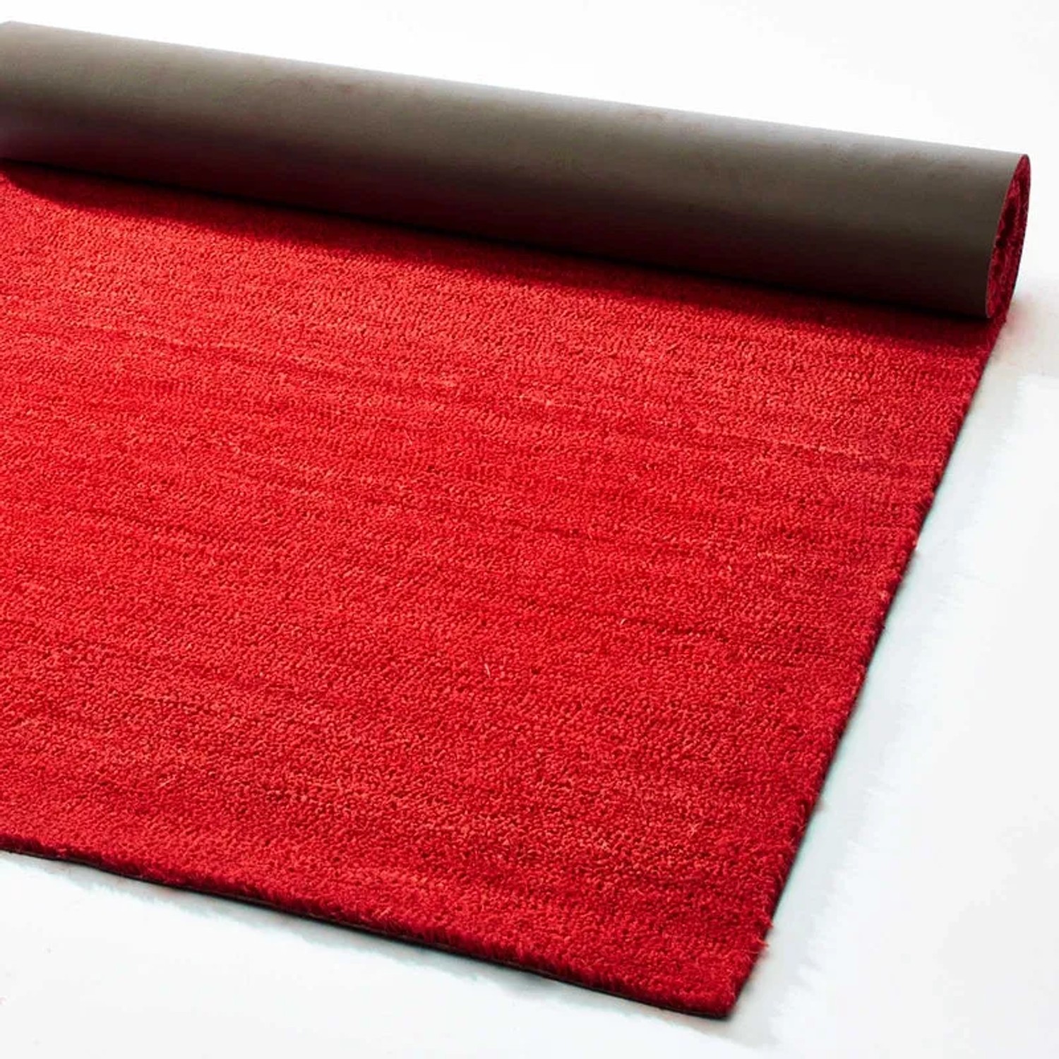 Rote KARAT Kokosmatte, 40x60 cm, Eingangsmatte mit rutschfester Gummi-Unterseite.