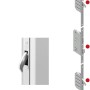 Detailansicht der Splendoor Haustür ThermoSpace Milano Prime Verriegelung von Winkhaus.