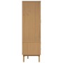 vidaXL Kleiderschrank OLDEN Braun 76,5x53x172 cm Massivholz Kiefer 358594_8