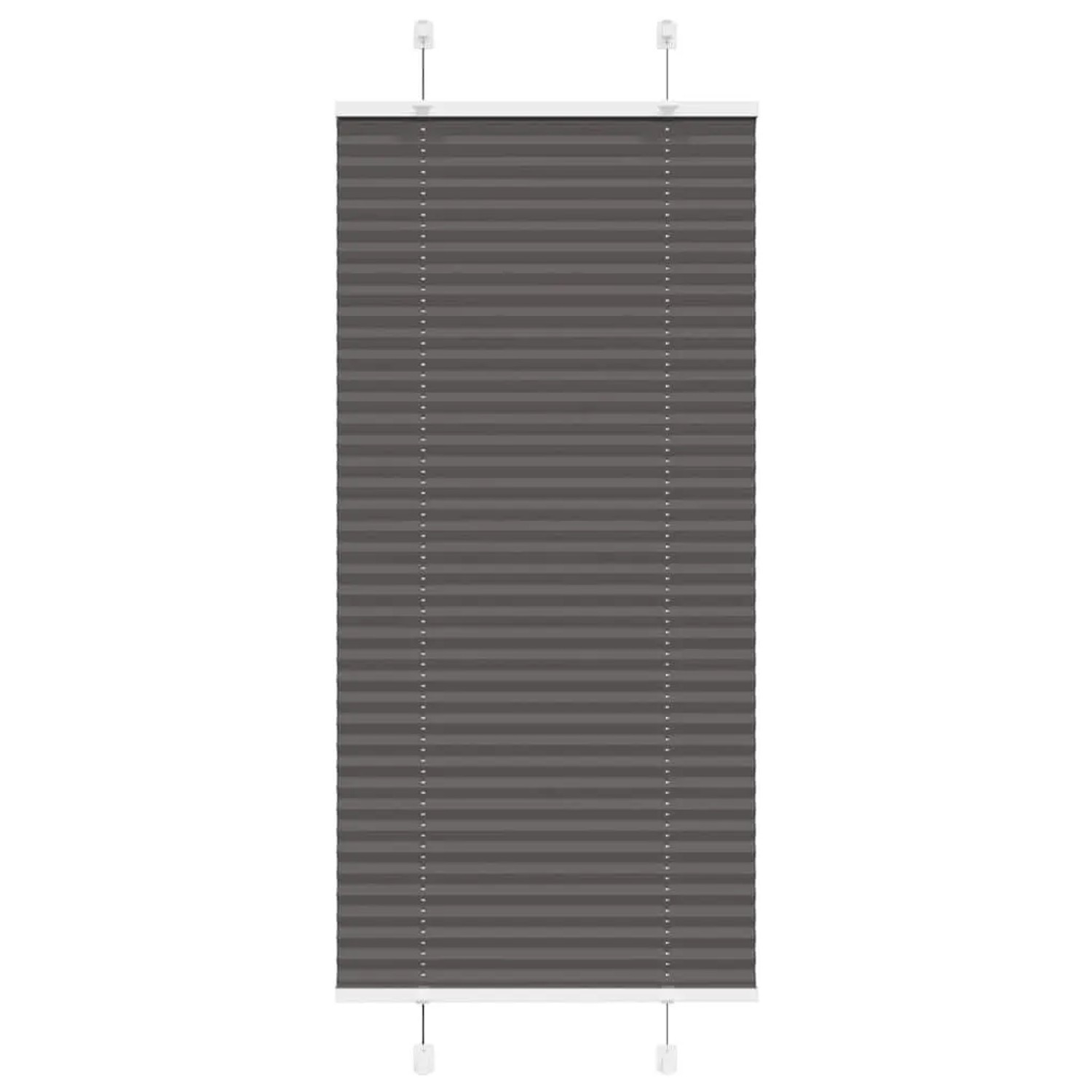 vidaXL Plissee Schwarz 55x150 cm Stoffbreite 54,4 cm Polyester 4015134 günstig online kaufen