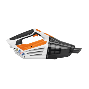 Stihl Akku-Handsauger SEA 20 Orange-Grau, kompakter Handstaubsauger mit transparentem Staubbehälter.