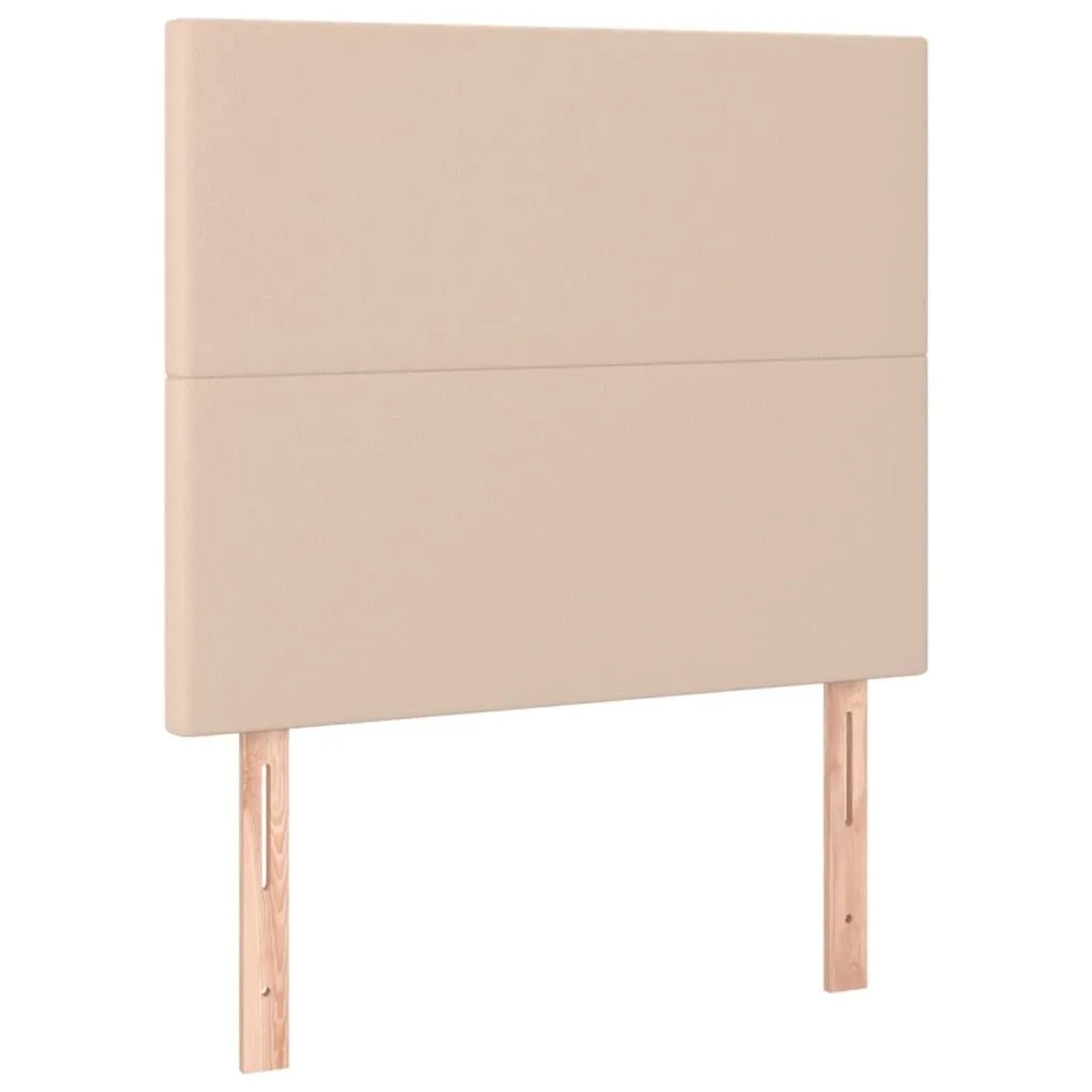 vidaXL Kopfteil Cappuccino 80x5x118/128 cm Kunstleder 3116129