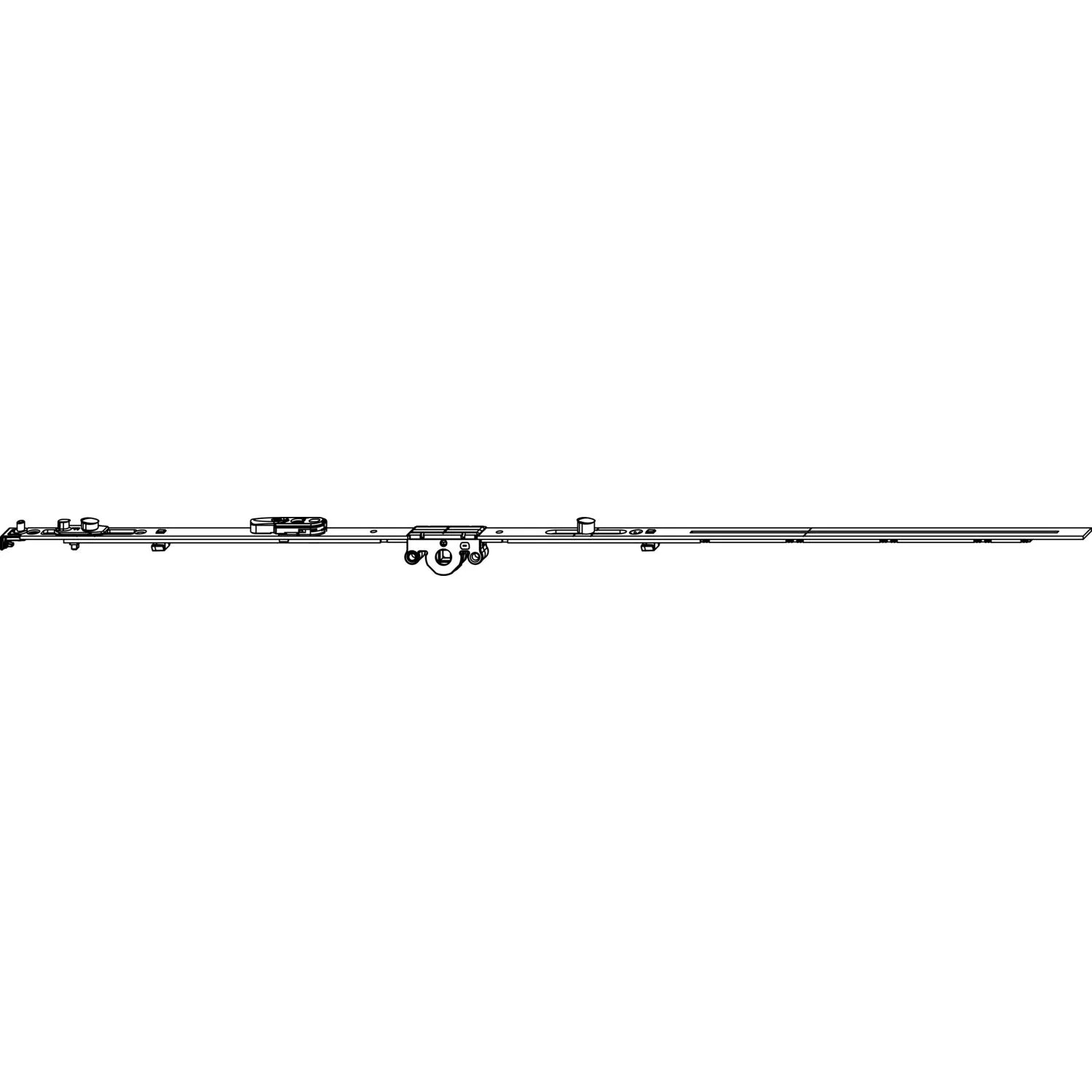 Macomm Dk-Getriebe Fix Kippschwinge Dm 15mm 1 Verschlusszapfen Flügelfalzhöhe 1091-1340mm