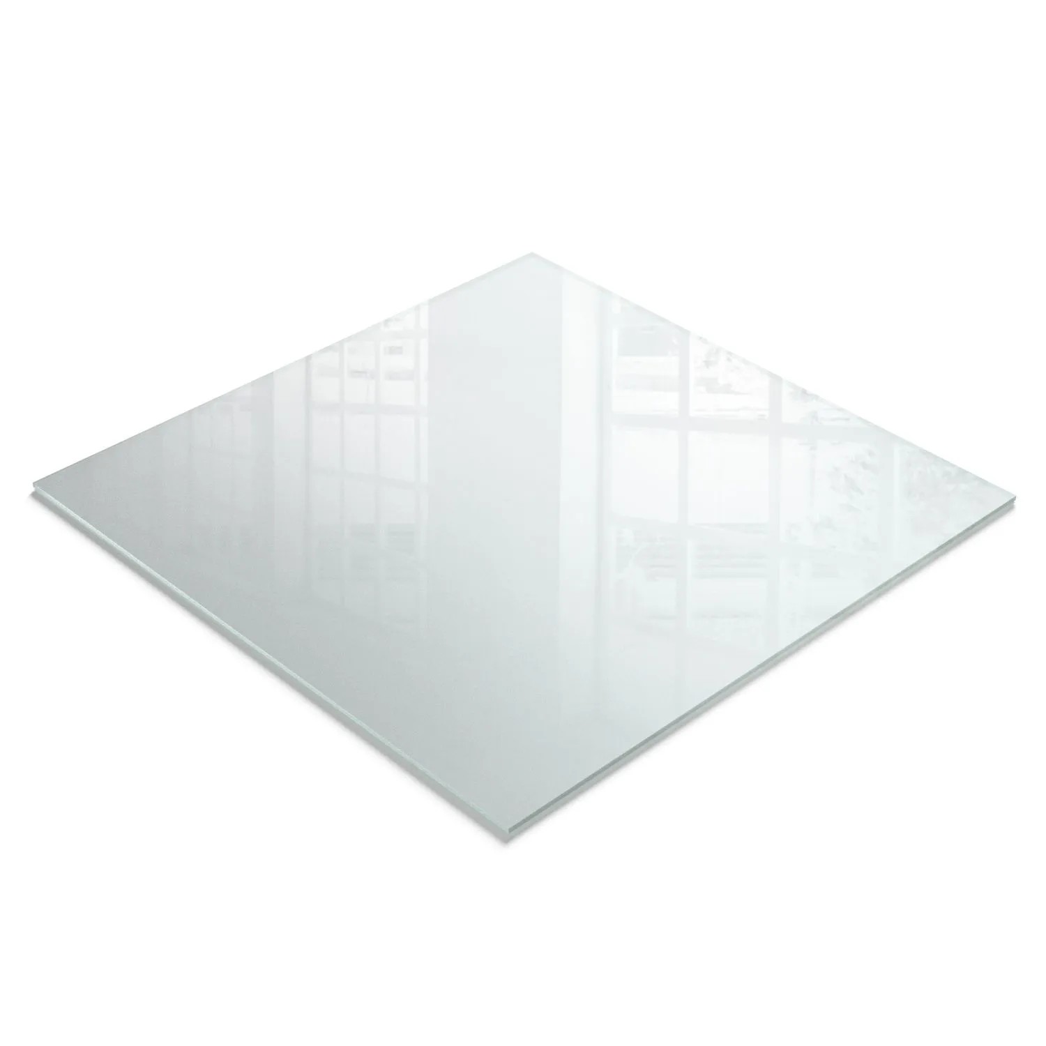 Tulup Tischplatte Tischplatte aus Milchglas 60x60 cm Quadratische Tischplatte Milchglas Glastischplatte Mattiert