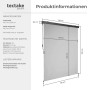 Tectake Senkrechtmarkise Eloise Verschiedene Größen Uv Beständig und Wasserabweisend 140 x 250 cm 10 x 140 x 250 cm Hellgrau_6