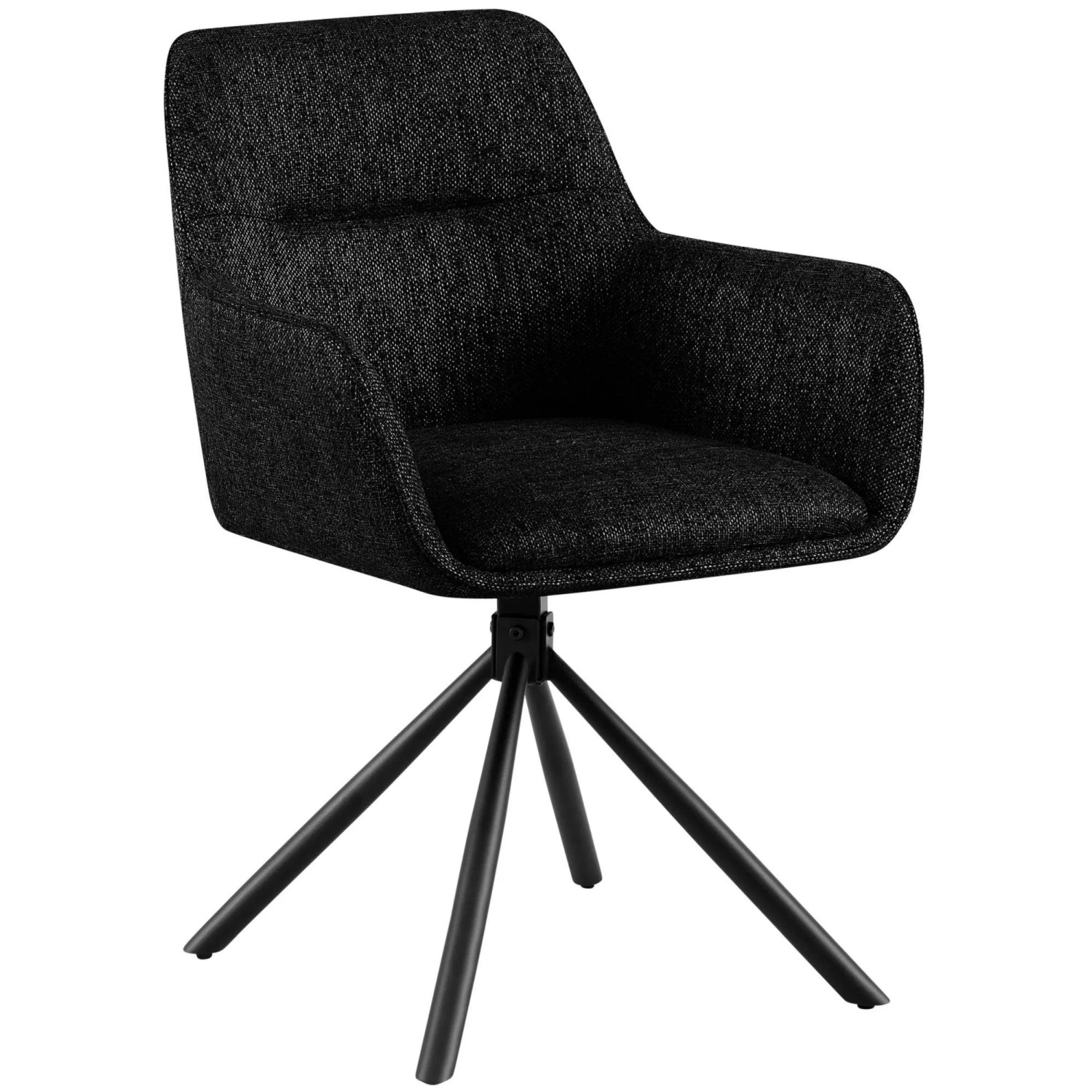 CLP Stuhl Tipton Stoff Schwarz