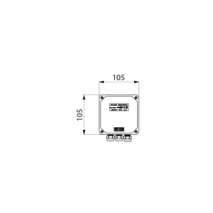 Delabie Elektronik-Box für TEMPOMATIC WC, 230/12V mit Trafo, Maße 105x105mm.