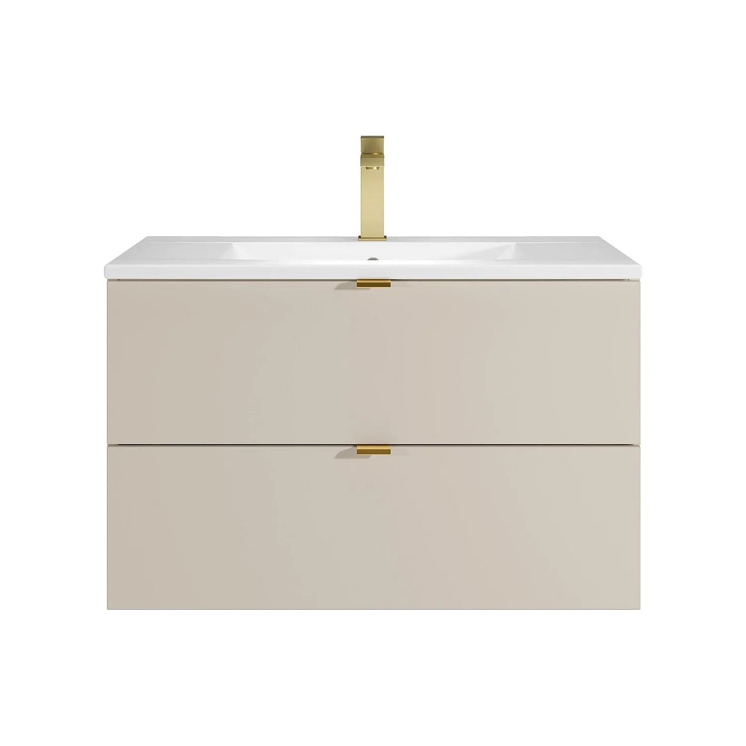 Vente-unique Einzelwaschtisch Lavena Beige 80 cm