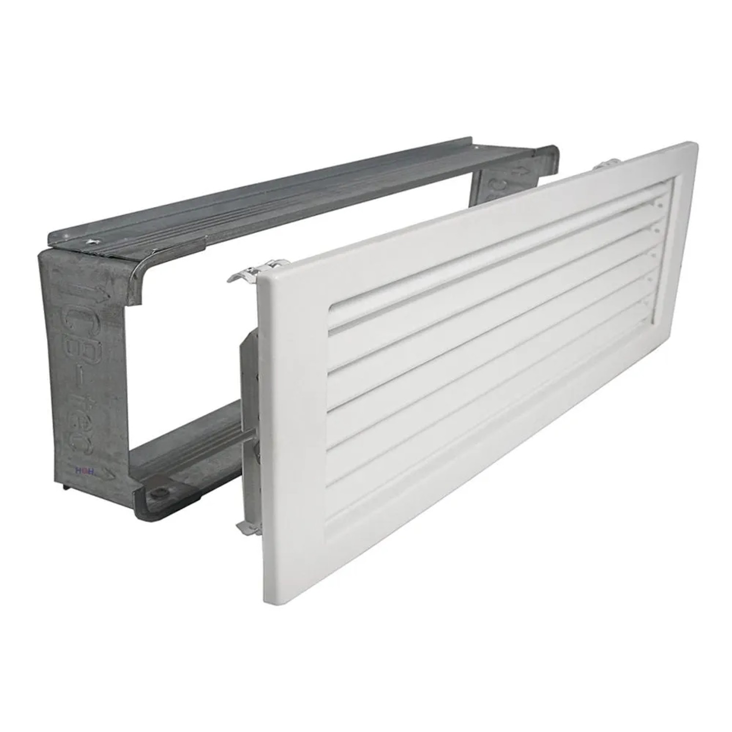 Häusler Kaltluftgitter KG 4515 W Lüftungsgitter Weiss 450 x 150 mm Abluftgitter