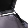 Detailaufnahme: Graue SVITA Auflagenbox Lugano/California mit Gasdruckfeder und Innenbezug.