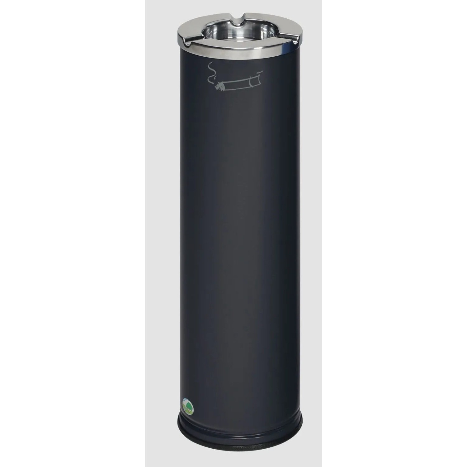 PROREGAL Robuster Ascher Mit Poliertem Aschereinsatz 0,2 Liter HxBxT 66 x 20 x 20 cm Verzinkter Stahl Anthrazit