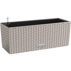 Lechuza Balconera Cottage 50, sandbrauner Blumenkasten mit Bewässerungssystem, 50x19 cm.