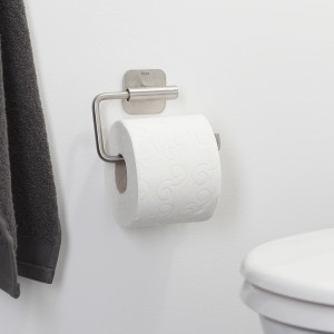 Tiger Colar Toilettenpapierhalter aus gebürstetem Edelstahl, selbstklebend.