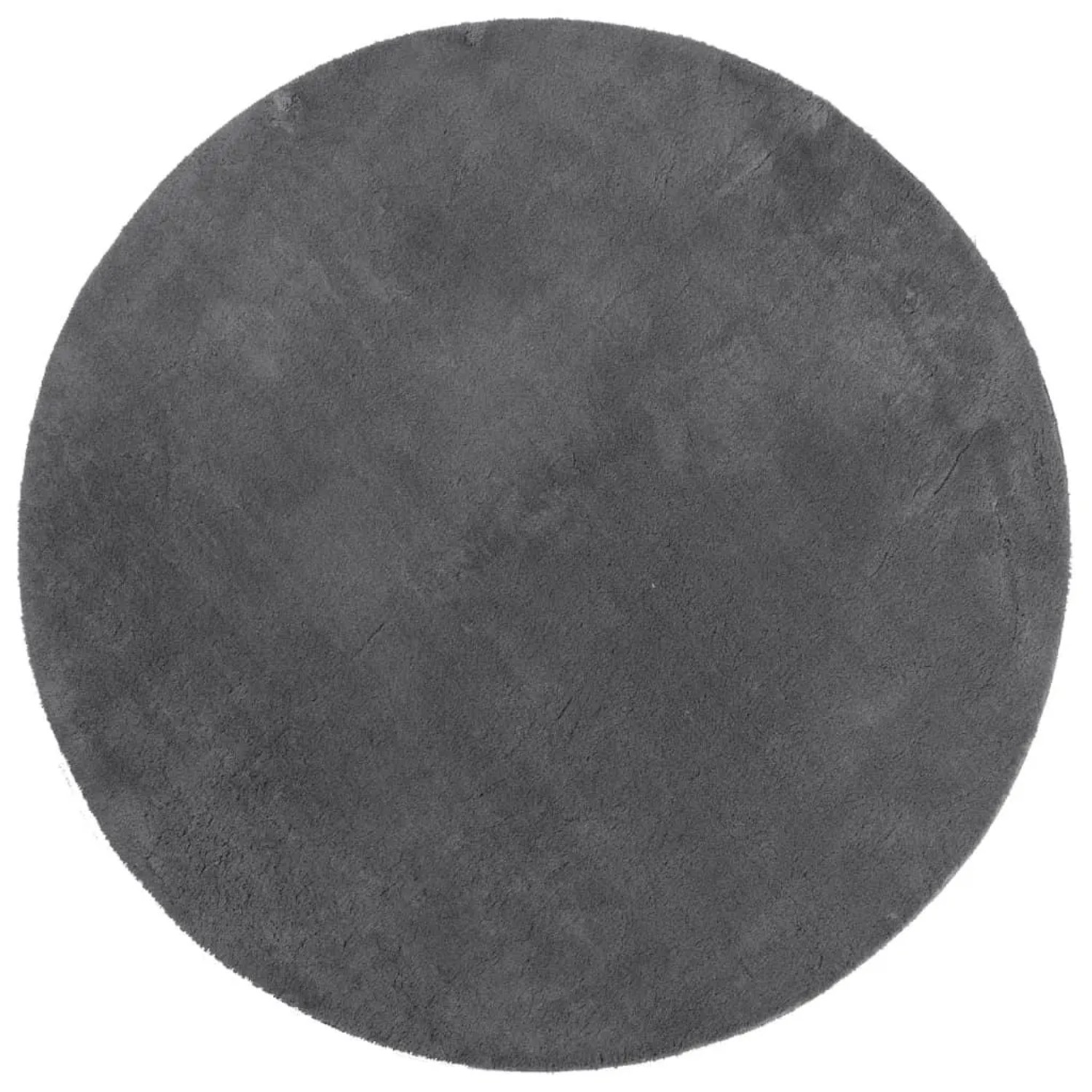 vidaXL Teppich HUARTE Kurzflor Weich und Waschbar Anthrazit Ø 100 cm 375009 günstig online kaufen