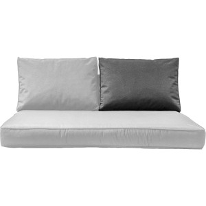 Madison Palettenkissen Rückenteil Panama Grey, 60x40cm, für Palettenmöbel & Gartenstuhlauflagen.
