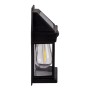 Schwarze Näve LED Solar Wandleuchte Mira, 2er-Set für den Außenbereich.