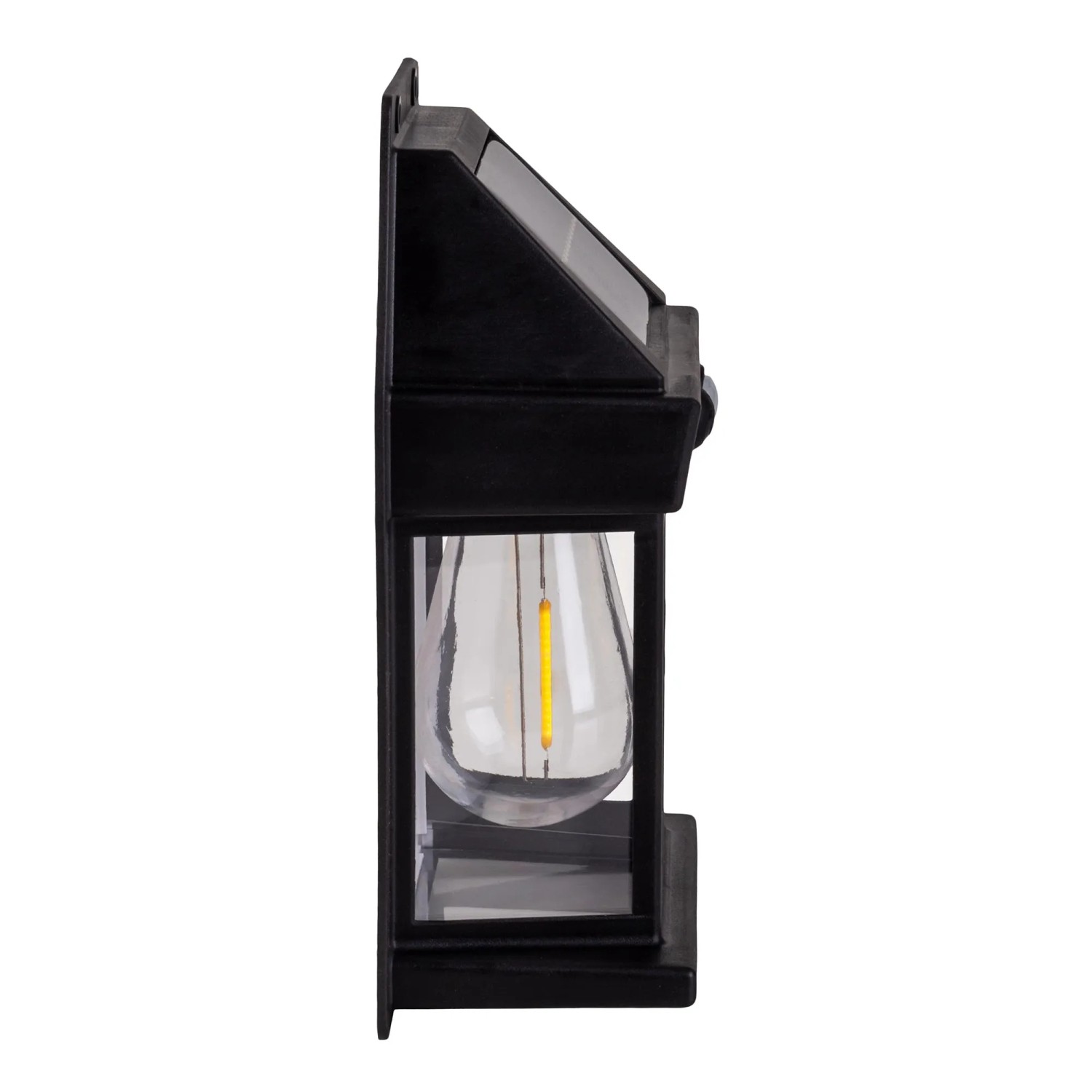 Schwarze Näve LED Solar Wandleuchte Mira, 2er-Set für den Außenbereich.