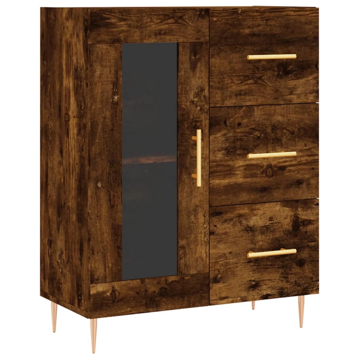 vidaXL Sideboard Räuchereiche 69,5x34x90 cm Holzwerkstoff 828033 günstig online kaufen