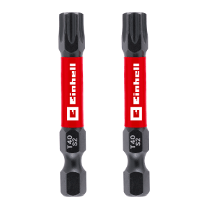 Einhell Impact Bit-Set, 2-teilig, T40, 50 mm, für Schraubendreher und Akkuschrauber.