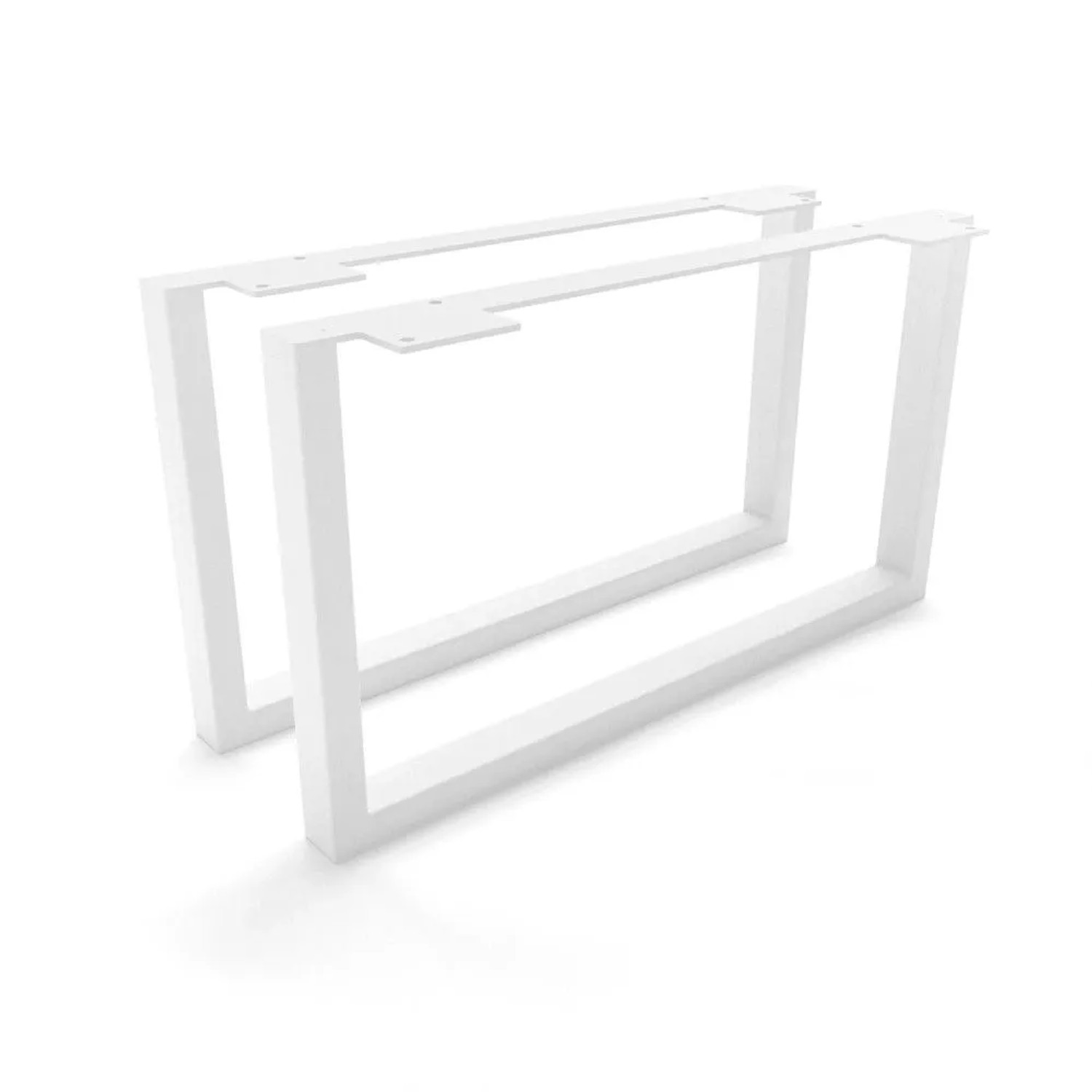HEVVA Möbelfüße GRAZ 25 cm Hoch 45 cm Tief 2er Set Weiß