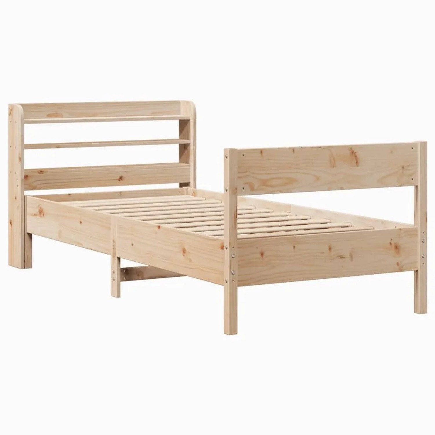 vidaXL Massivholzbett ohne Matratze 75x190 cm Kiefernholz 3306951 günstig online kaufen