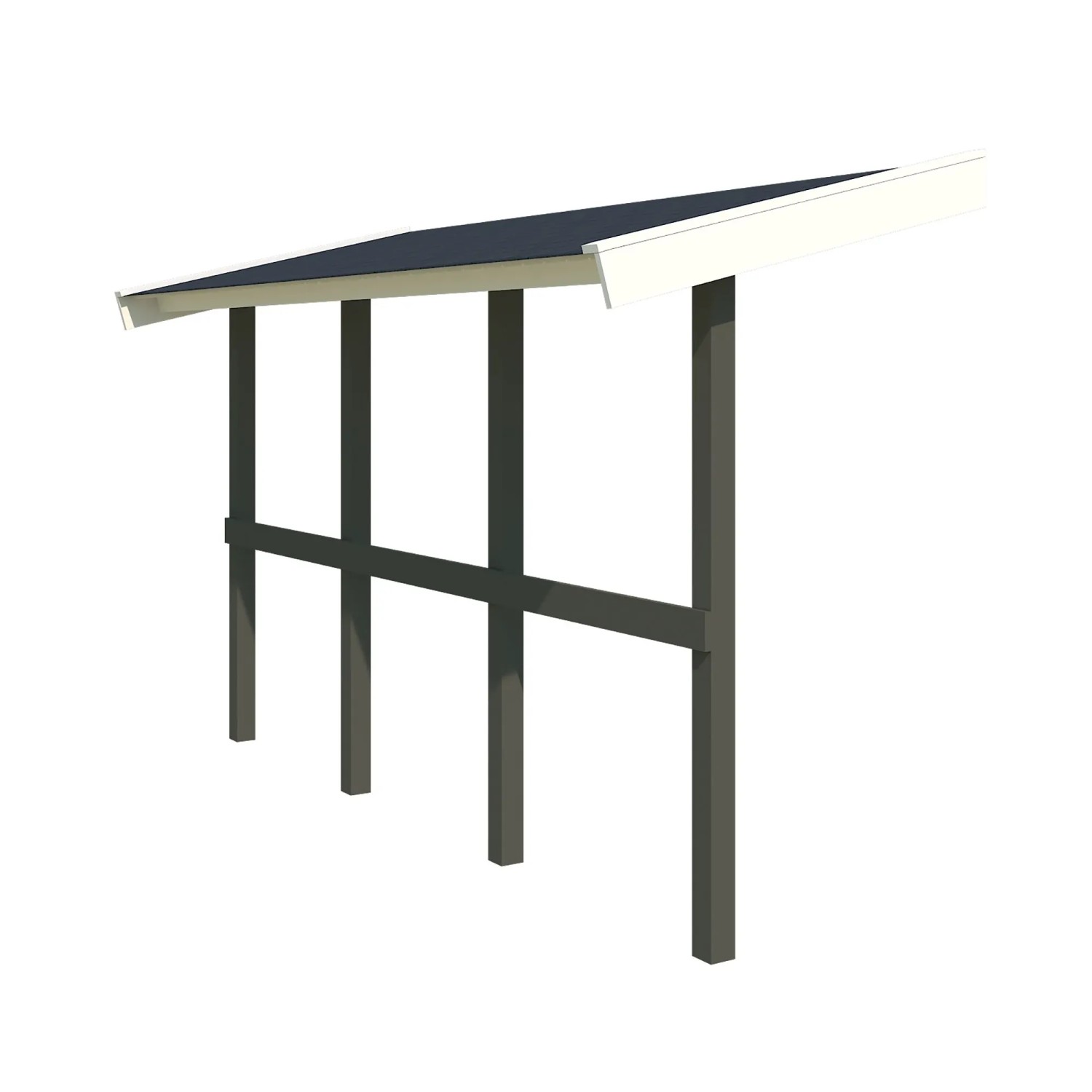 Lasita Schleppdach 90 cm x 300 cm Grau-Grün