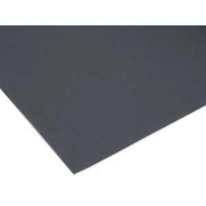 Primaflor PVC Expotop Bodenbelag in Anthrazit. Unifarbener, strapazierfähiger PVC-Boden mit leichter Textur.