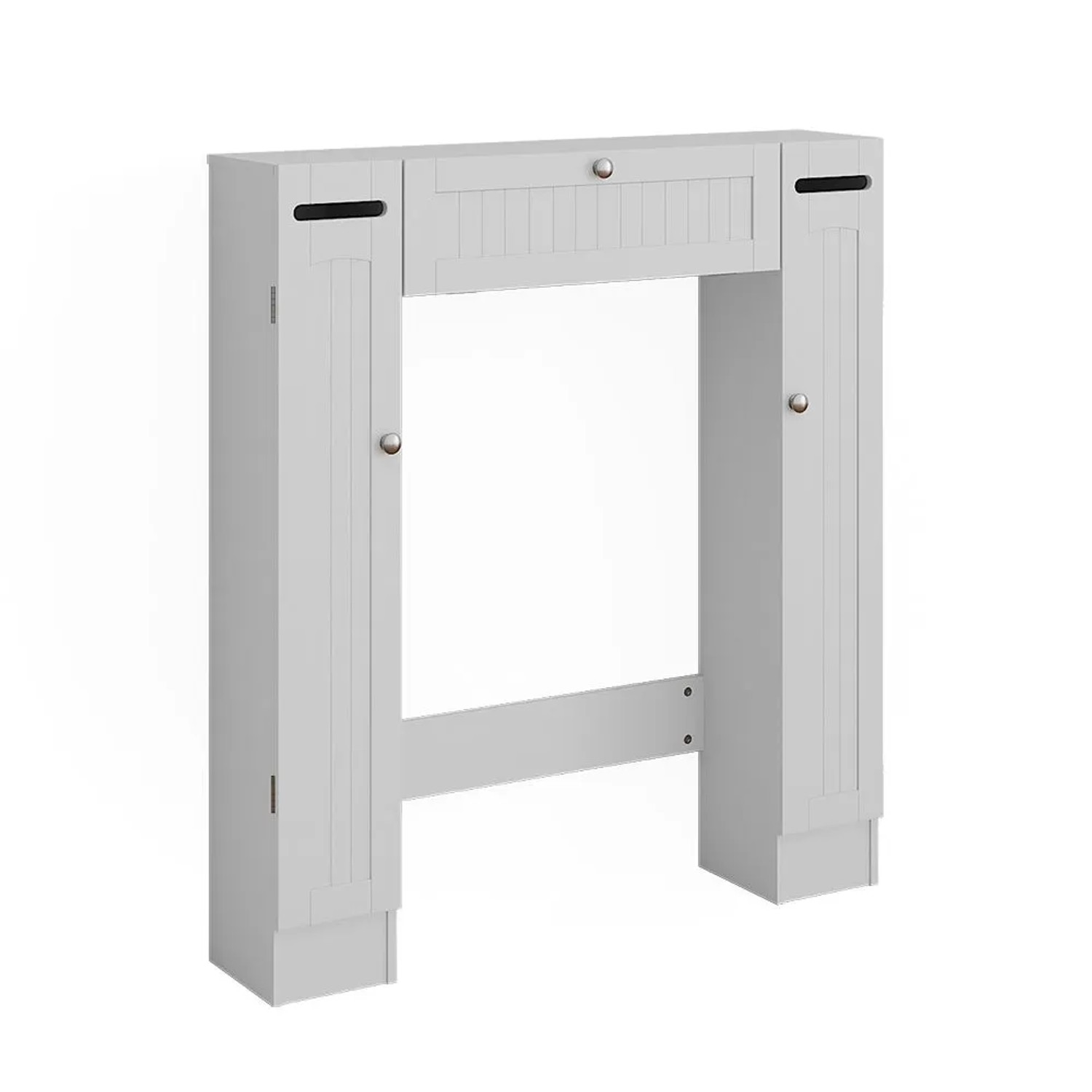 Vicco Toilettenschrank Bianco Weiß 89 x 99 mit 2 Toilettenpapierspendern
