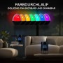 MegaLight LED-Tischleuchte Ovo Dot mit Farbwechsel und Dimmfunktion in Wohnraum-Szene.