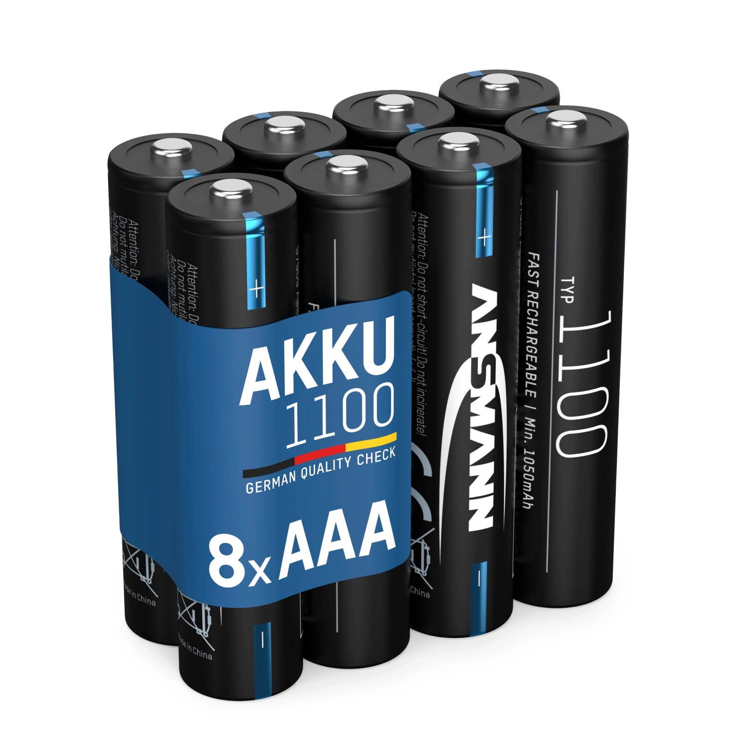 ANSMANN Akku Micro AAA 1.050 MAH 1,2V NiMH 8 Stück