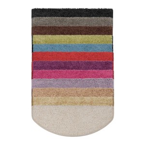 KARAT Shaggy Stufenmatten "Sphinx" in verschiedenen Farben, Hochflor, halbrund, 23,5x65 cm.