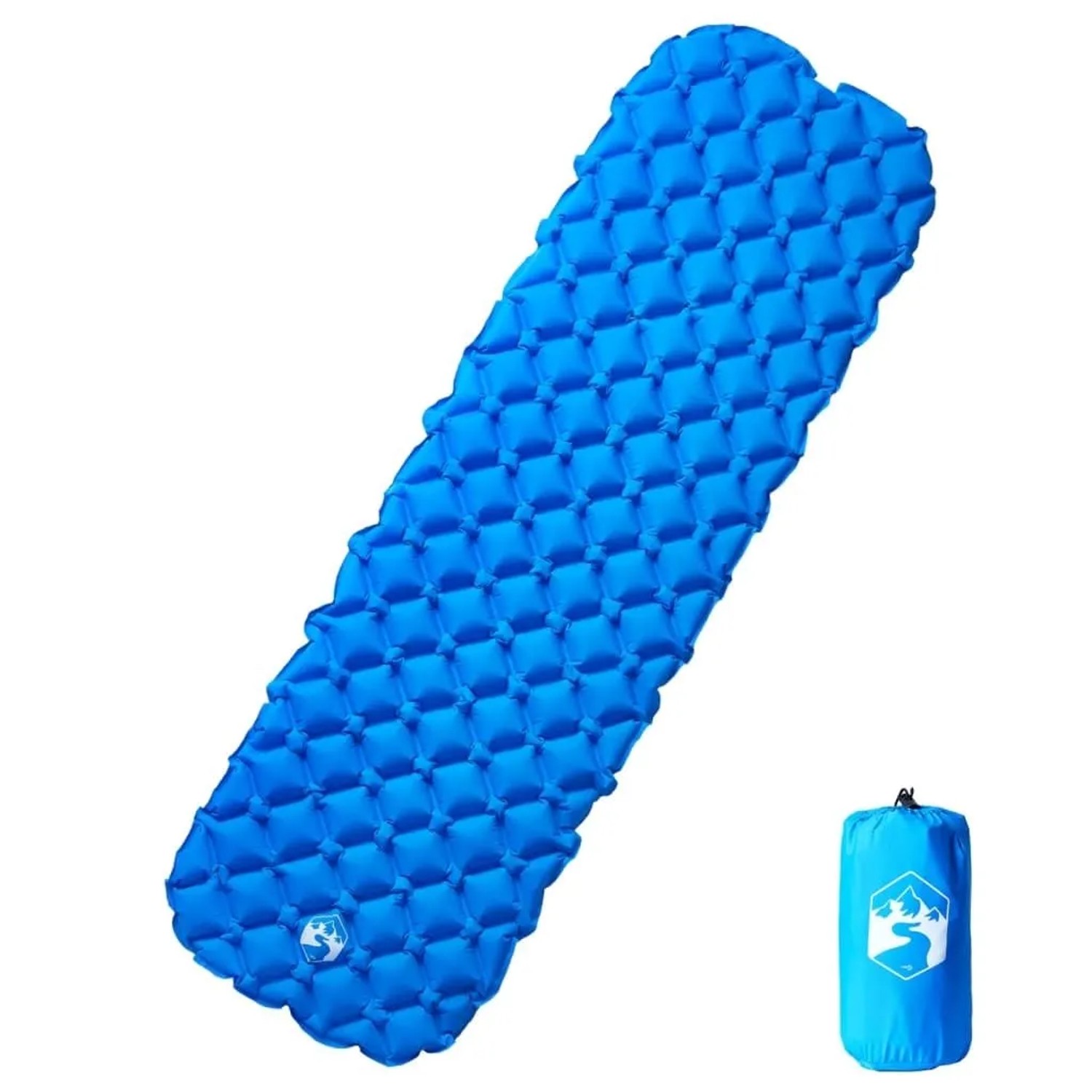 vidaXL Aufblasbare Isomatte Blau 190x58x6 cm 4007115