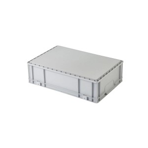 Blaue PROREGAL Eurobox NextGen mit Deckel, 16 Liter, für Lagerung und Transport.