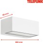 Weiße Telefunken LED-Außenleuchte Monaco, 2 x 6 W, Up- & Downlight für die Wand.