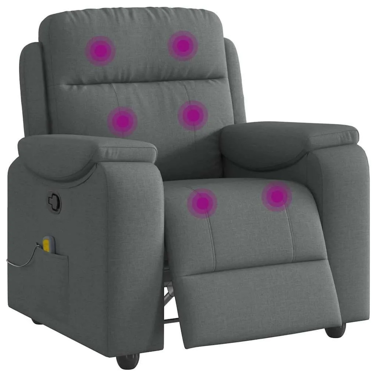 vidaXL Massage-Relaxsessel Stoff Dunkelgrau 3303547 günstig online kaufen