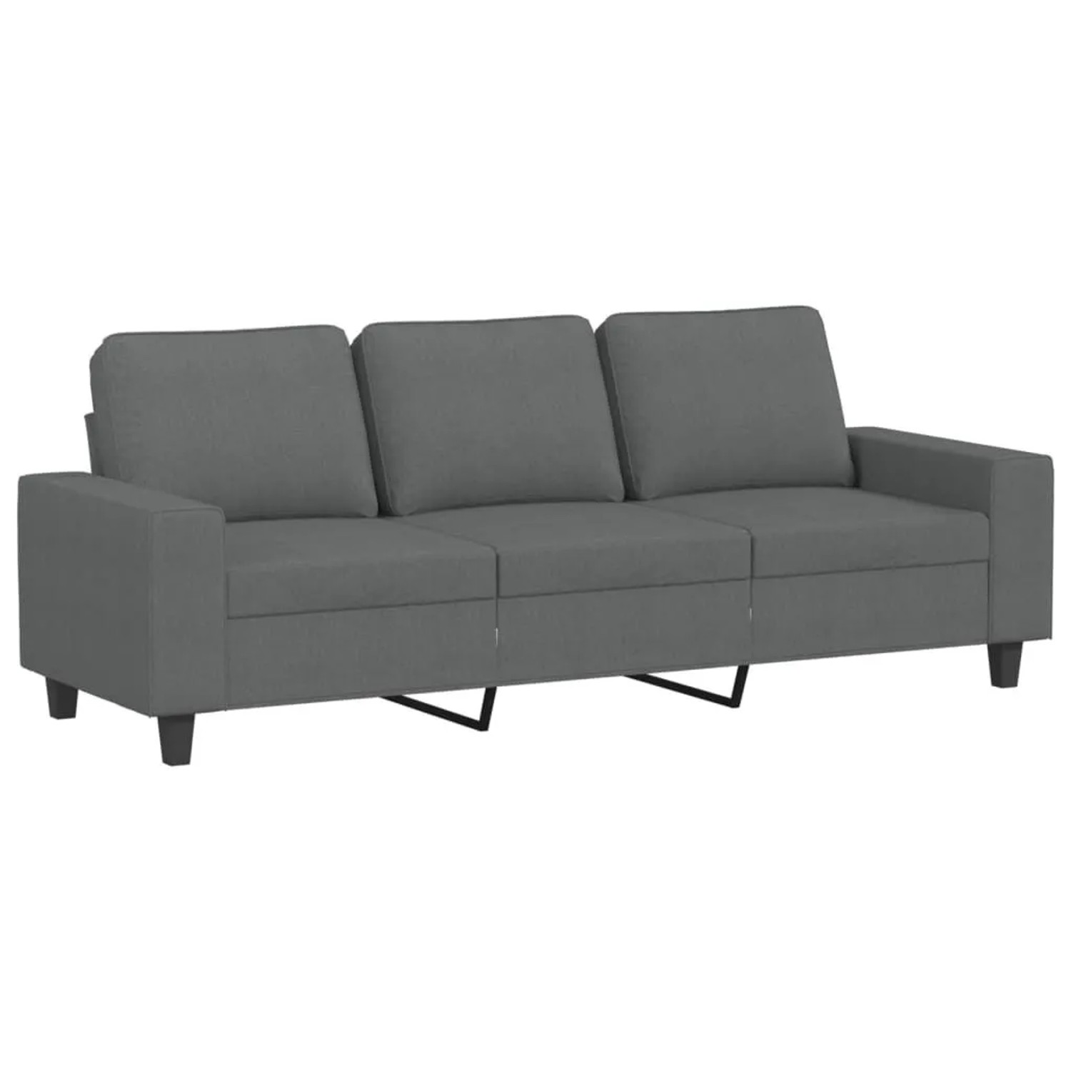 vidaXL 3-Sitzer-Sofa Dunkelgrau 180 cm Stoff 359400 günstig online kaufen