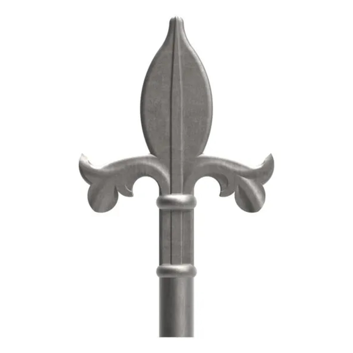 FeNau Zaunspitze Stahl Roh Ansatz Ø 12 mm HxB 110x67 mm