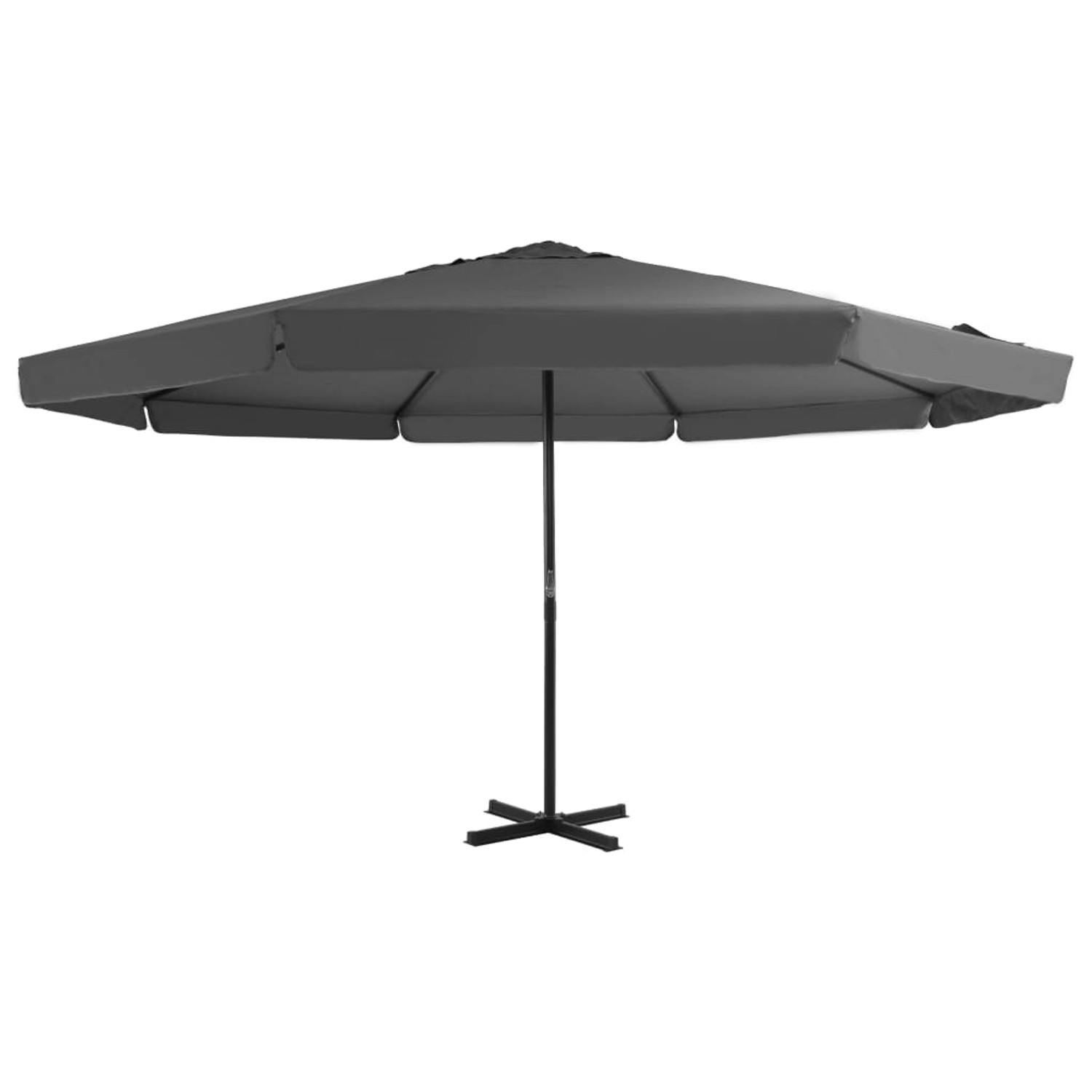 furnicato Sonnenschirm mit Aluminium-Mast 500 cm Anthrazit günstig online kaufen