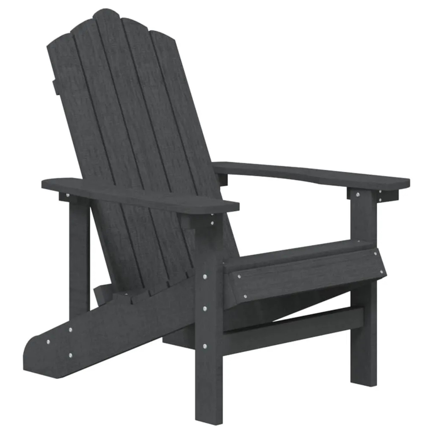 Furnicato Adirondack-gartenstuhl Hdpe Anthrazit