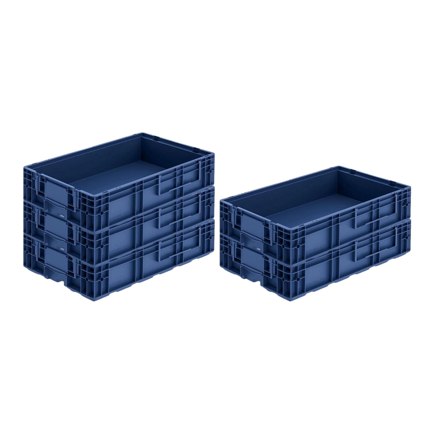 SparSet 5 x VDA KLT Kleinladungsträger Mit Verbundboden HxBxT 14,7 x 40 x 60 cm 22 Liter KLT Transportbox Transportbehäl...