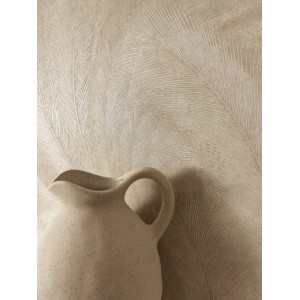 Newroom Vliestapete Savina Beige Palmen Natur Strukturiert FSC®