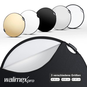 Walimex Pro 5In1 Faltreflektor Set Pop Up Ø80Cm Reflektor Lichtreflektor Foto
