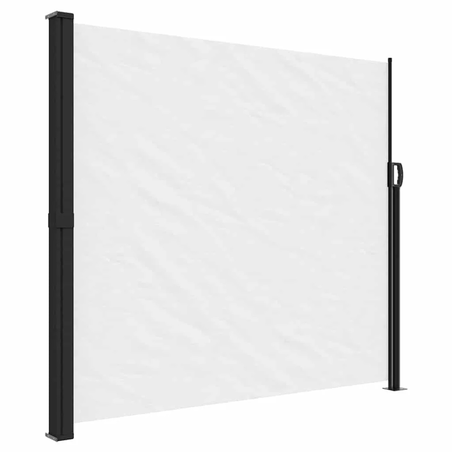 vidaXL Seitenmarkise Ausziehbar Weiß 180x500 cm 4004451