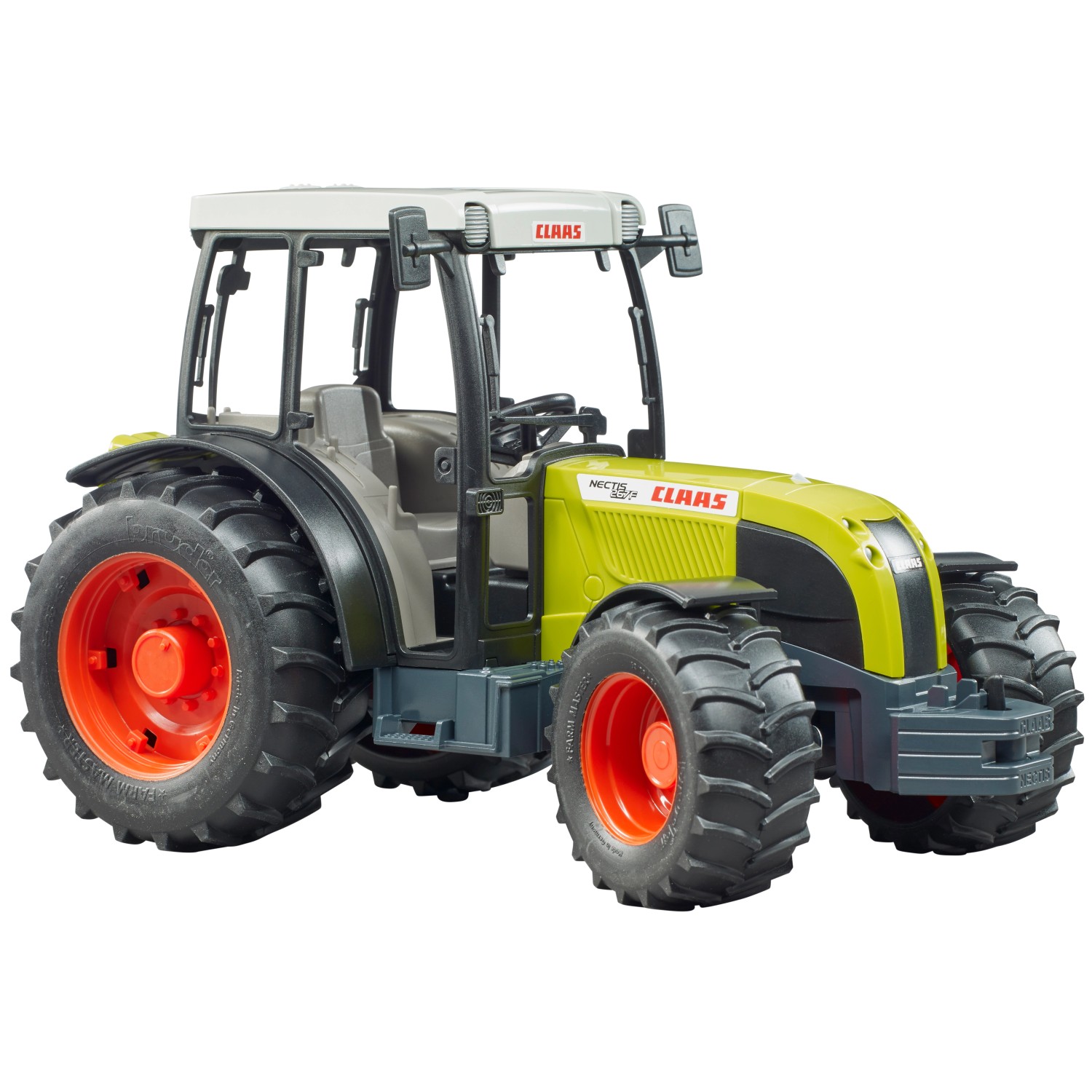 Bruder Claas Nectis 267 F Traktor, geländegängiges Spielzeugmodell für Kinder