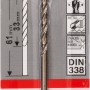 Bosch Metallbohrer Pro HSS-Co 3 mm, Spiralbohrer für Stahl, DIN 338, in Verpackung.