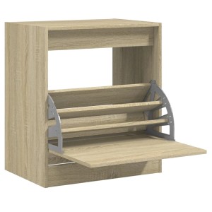 vidaXL Schuhschrank Sonoma-Eiche 60x42x69 cm Holzwerkstoff 839982